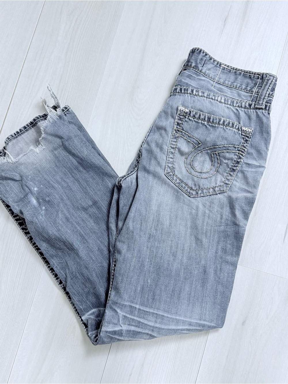 Y2K 2000s Big Star Men's Faded light wash Straight Relaxed Jeans